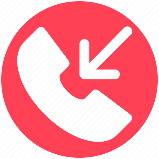 Arrow, call, incoming call, phone, received, receiver icon - Download on Iconfinder
