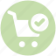 accept, cart, ecommerce, good, shopping, shopping cart 