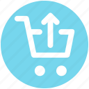 cart, ecommerce, shopping, shopping cart, up, up arrow