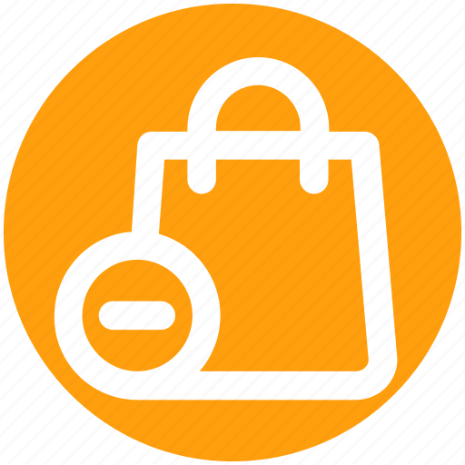 Bag, delete, fashion, hand bag, minus, shopping bag icon - Download on Iconfinder