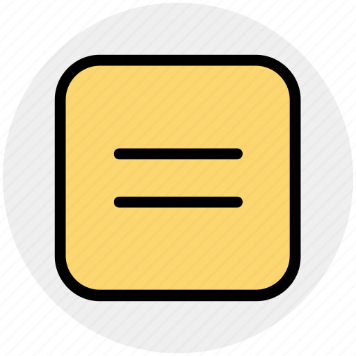 Equal, interface, math, mathematics, web icon - Download on Iconfinder