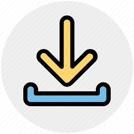 Arrow, down, down arrow, downloading icon - Download on Iconfinder