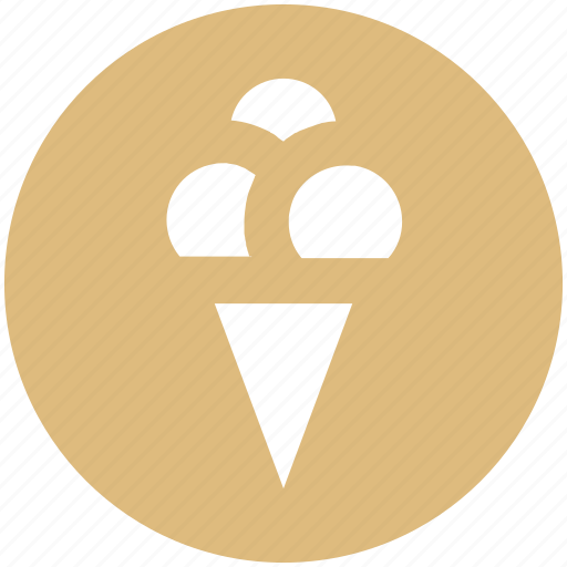 Cone, cone ice cream, food, ice, ice cream, ice cream cone icon - Download on Iconfinder