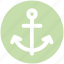 anchor, boat, chip anchor, marine, port, ship 