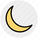 crescent, new moon, night, night moon, weather