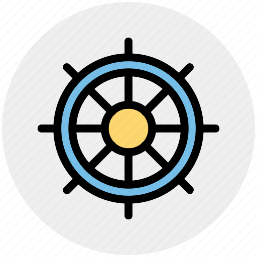 Boat, handle, sail, ship handle, ship wheel, wheel icon - Download on Iconfinder