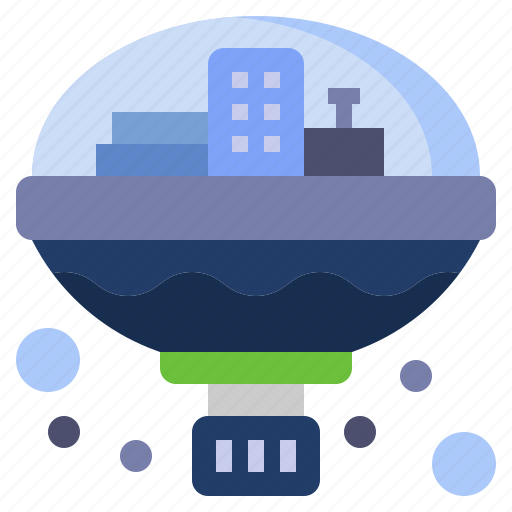 Architecture, city, colony, miscellaneous, space, spaceship, transportation icon - Download on Iconfinder