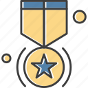 award, medal, star