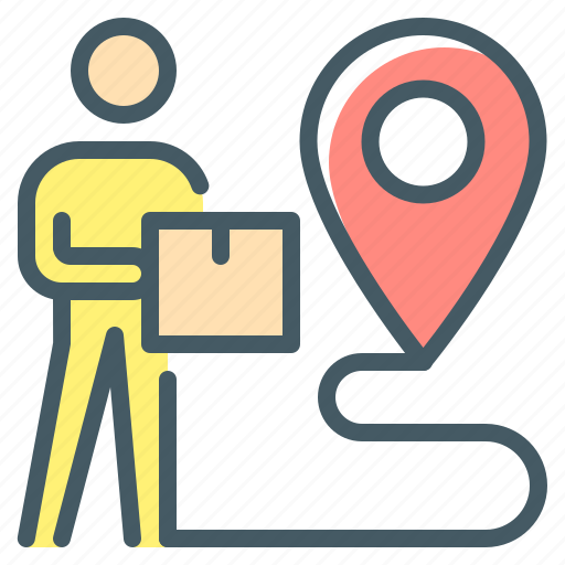 Ecommerce, delivery, courier, location icon - Download on Iconfinder