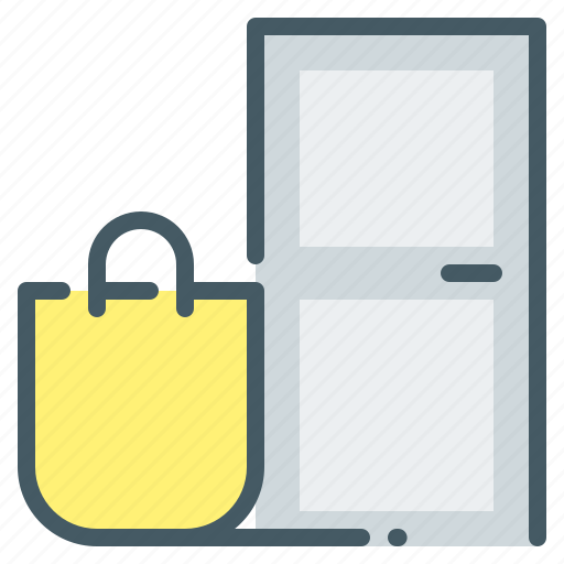 Delivery, door, package, delivery to the door icon - Download on Iconfinder