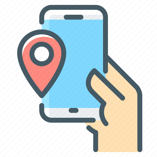 Mobile, tracking, navigation, point, tracking package icon - Download on Iconfinder