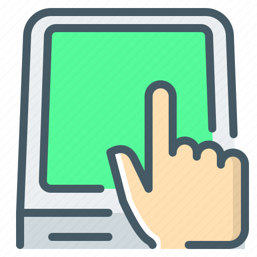 Terminal, kiosk, atm, hand, self-service terminal, touch screen icon - Download on Iconfinder