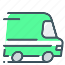 shipping, delivery, minibus, express, transportation, express delivery