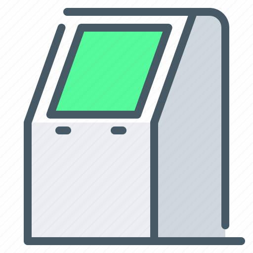 Untact, terminal, kiosk, atm, self-service terminal icon - Download on Iconfinder