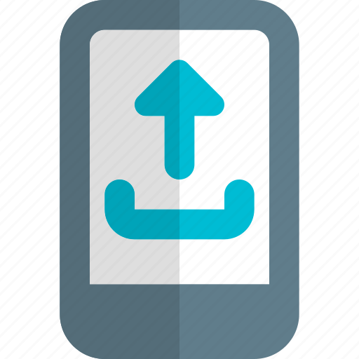 Mobile, upload, data, database icon - Download on Iconfinder