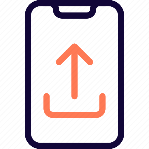Smartphone, upload, download, arrow icon - Download on Iconfinder
