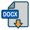 document, docx, download, file, word