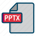 document, file, point, power, powerpoint, pptx 