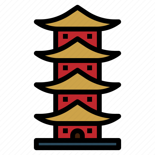Asia, building, china, landmark, monument, monuments, pagoda icon - Download on Iconfinder