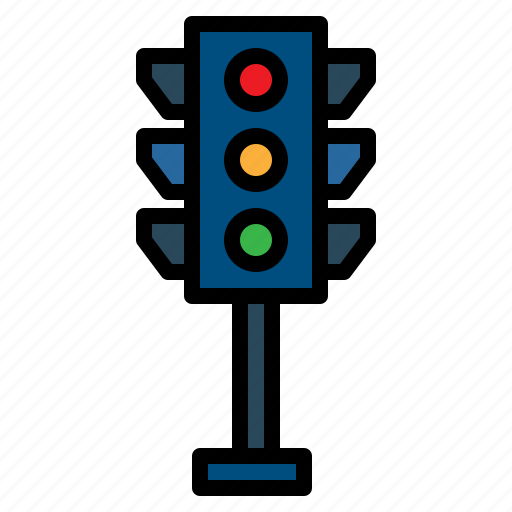 Buildings, business, lights, signaling, trafic light, transportation icon - Download on Iconfinder