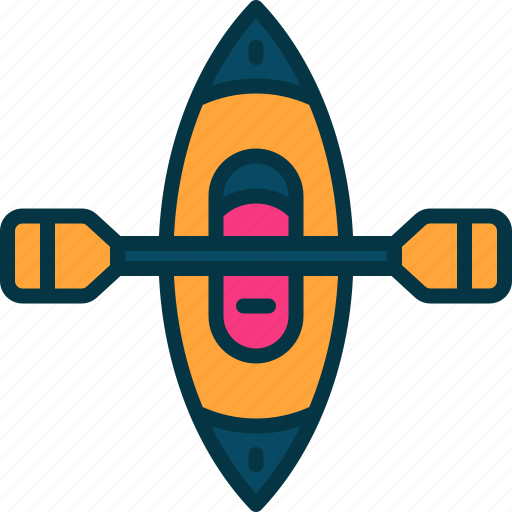 Canoe, kayak, water, boat, paddle icon - Download on Iconfinder