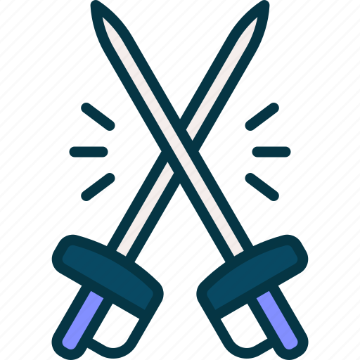 Fencing, sword, fight, battle, weapon icon - Download on Iconfinder