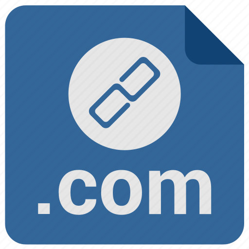 Download Com, domain, link, sign, url icon