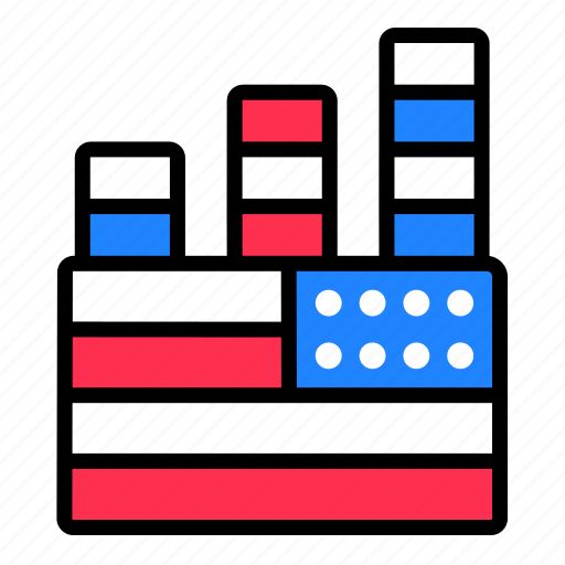 Election, statistic, american, flag icon - Download on Iconfinder