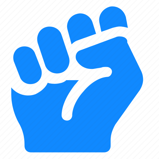Raised, fist, protest, strike, martin luther, martin luther king jr day icon - Download on Iconfinder