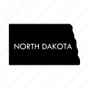 north, dakota, us, state, border