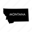 montana, us, state, border 