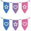 bunting, flags, decoration, banner, pennant, garland, streamers 
