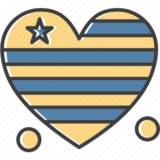 Country, flag, heart, usa icon - Download on Iconfinder