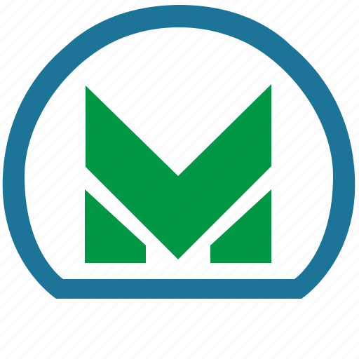 Label, m, metro, metropolitan, transport icon - Download on Iconfinder