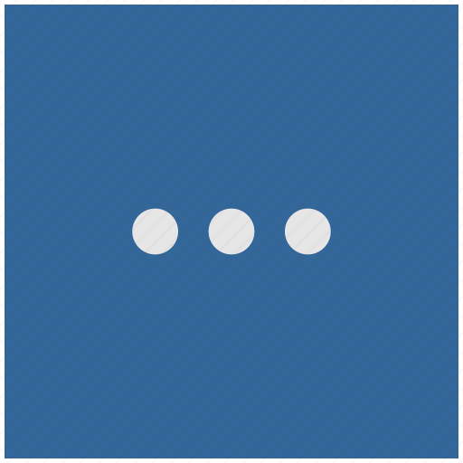 Blue, deep, dots, menu, more, square icon - Download on Iconfinder