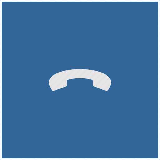 Blue, deep, dialog, end, phone, square icon - Download on Iconfinder