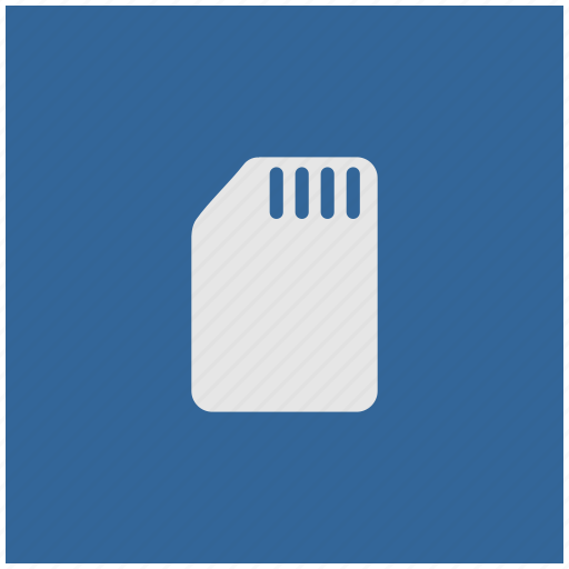 Blue, card, deep, phone, sim, square icon - Download on Iconfinder