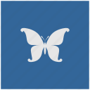 blue, butterfly, deep, square, swallowtail