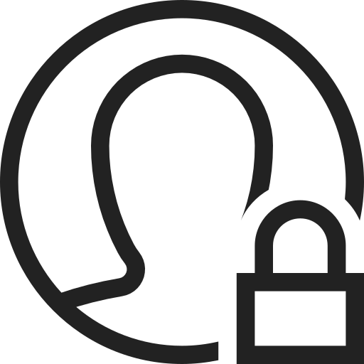 Circle, lock, person, profile, user, group, people icon - Free download