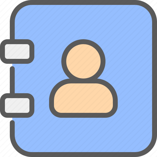 Contact, book, person, account, address icon - Download on Iconfinder