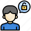 unlocked, security, avatar, user 