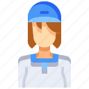 avatar, baseball, female, people, person, user, woman