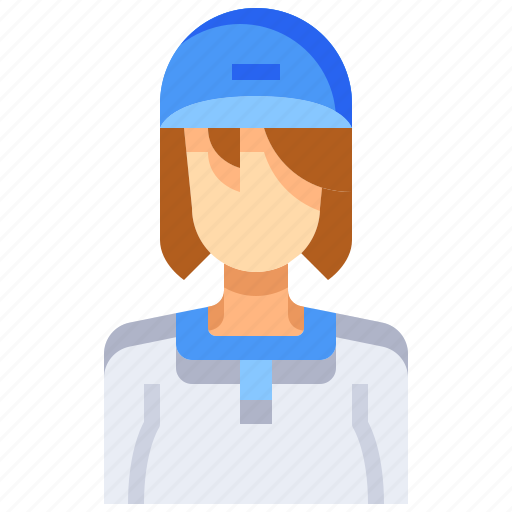 Avatar, baseball, female, people, person, user, woman icon - Download on Iconfinder