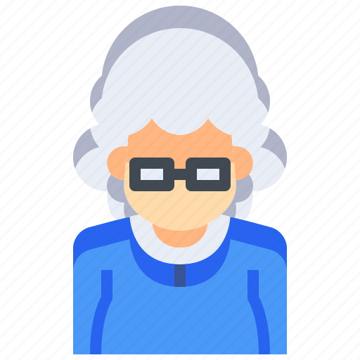 Avatar, female, lady, old, people, person, user icon - Download on Iconfinder