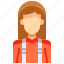 avatar, female, lumberjack, people, person, user, woman 