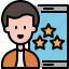 customer, feedback, people, rating, review, smartphone, user 