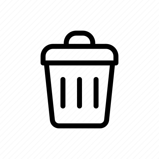 Trash, can, rubbish, garbage, button, delete icon - Download on Iconfinder