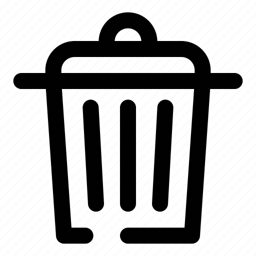 Trash, can, bin, remove, household, delete, user interface icon - Download on Iconfinder