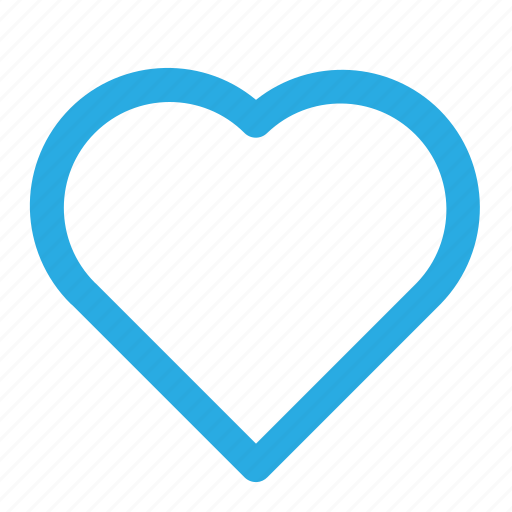 Blue, heart, like, love, romantic icon - Download on Iconfinder