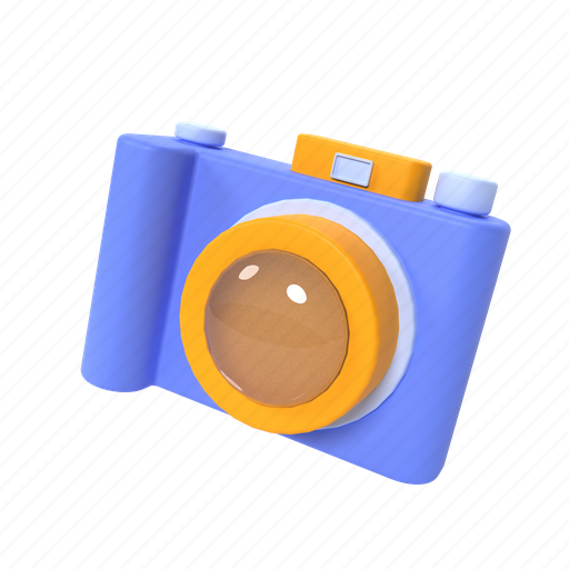 Camera, dslr camera, photography, photo, render 3D illustration - Download on Iconfinder